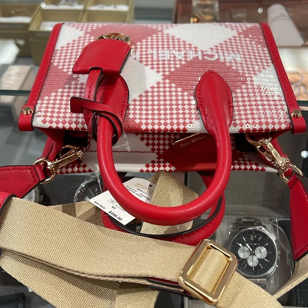 Michael Kors Mirella Extra-Small Logo Crossbody XBODY Shopper Bag
Bright Red
NWT - Picture 5 of 16